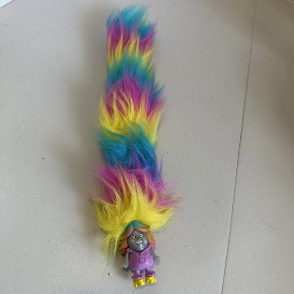 Troll Fur Snap Bracelet Hasbro 2018 Multi Colors 12” - Picture 7 of 15